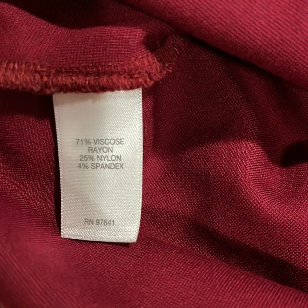 J. Jill ponte knit boat neck top size M brick red long sleeves CLASSIC - Image 4