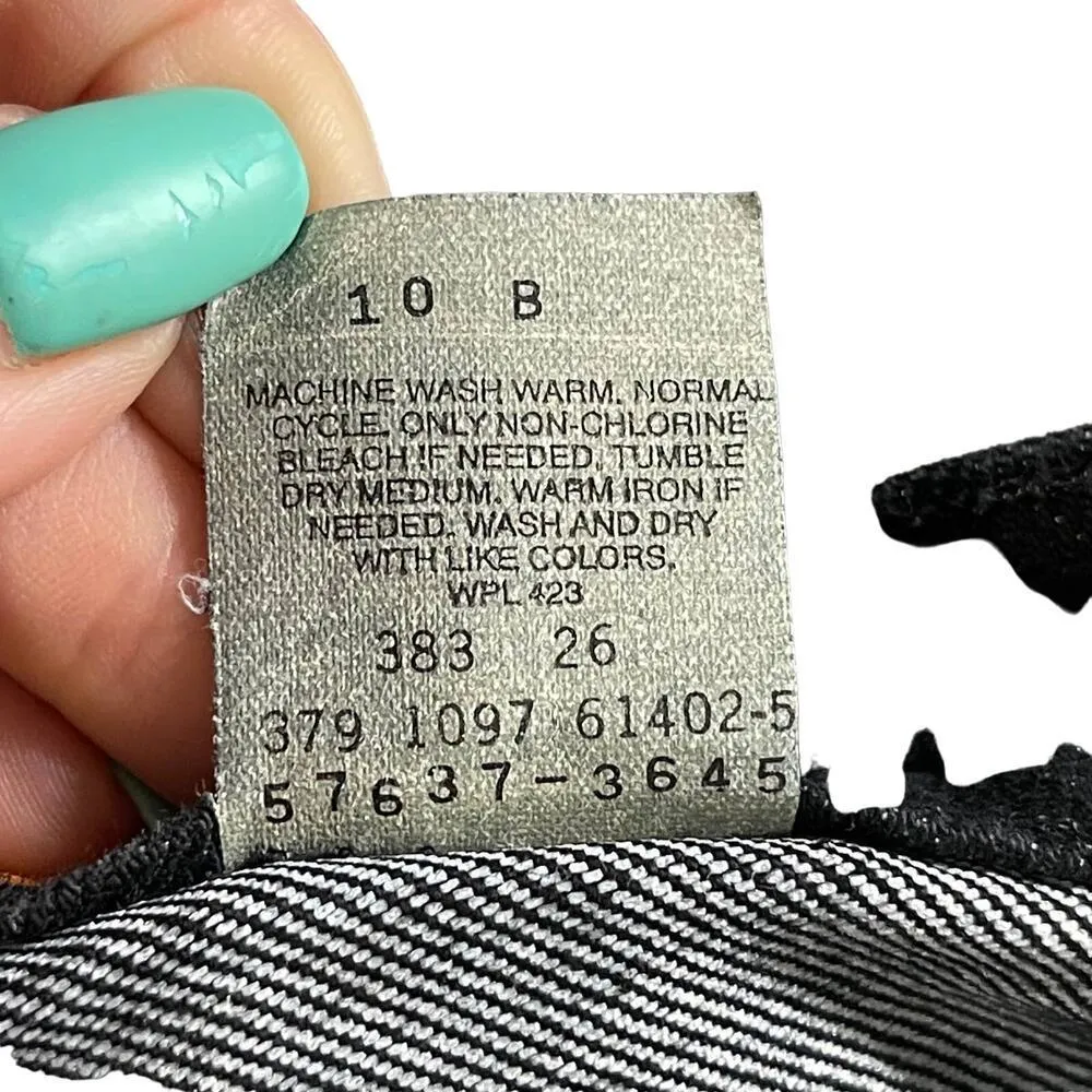 Vintage Levi's Silvertab Y2K Flare Jeans Black Denim (34x31) 13 Jr. M Dark wash - Image 13