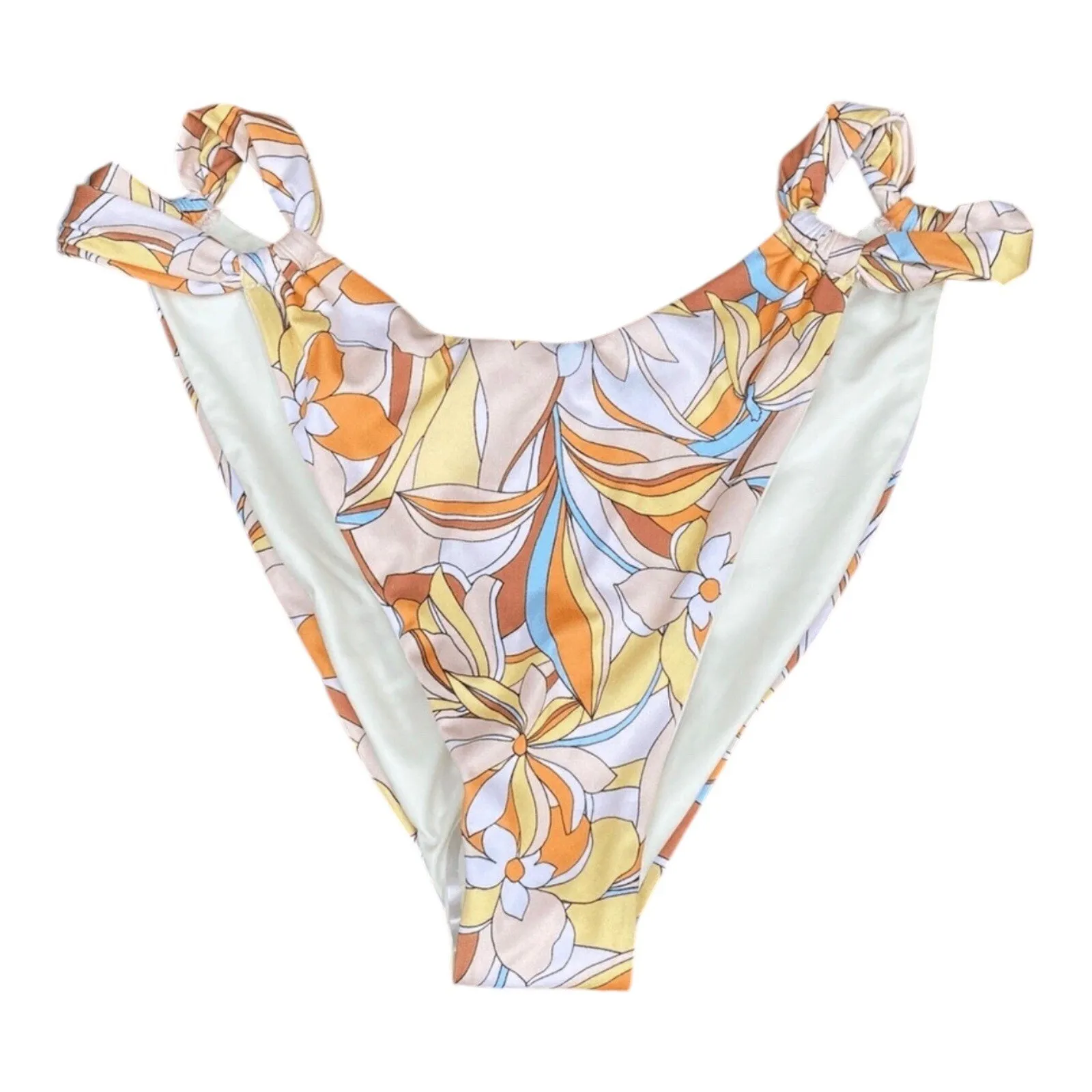 LSpace Eco Chic Bitsy Cut Bikini Bottom Jagger Floral Women's Size Large NWT - Image 4