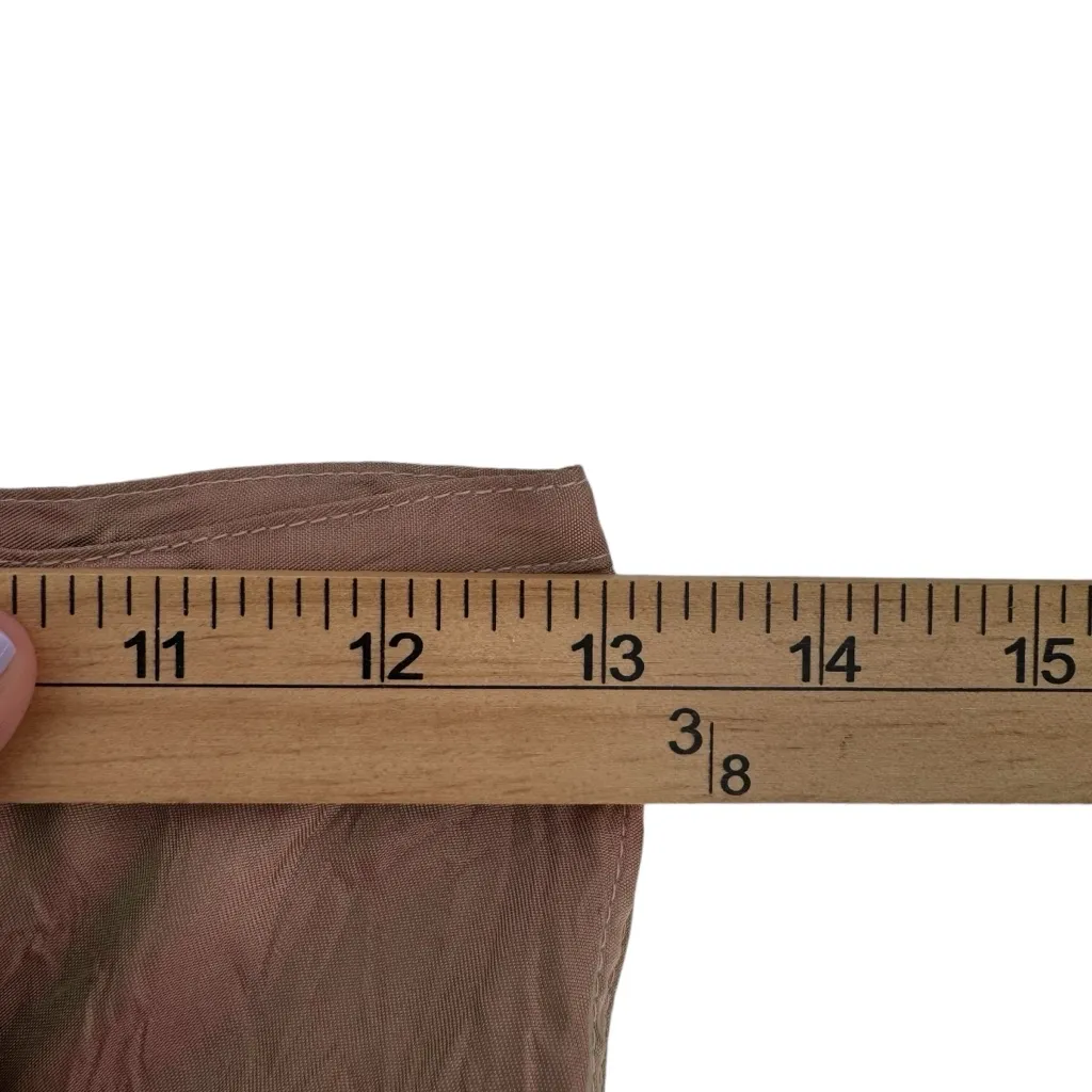 Hanna for La Journee Steampunk Whimsygoth Ruched Crinkle Maxi Skirt Size 2 Small Brown - Image 8