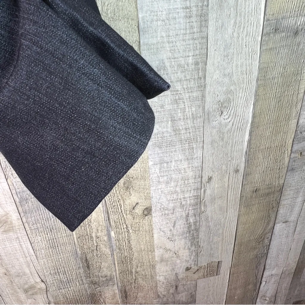 DKNY Size 14 1 Button Front Lined Blazer w/Shoulder Pads & Zippered Pockets - Image 5