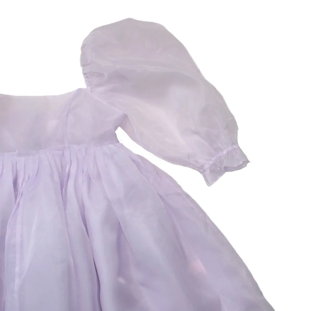 NWT Selkie Puff Mini in Thunder Cloud Purple Sheer Organza Puff Dress L Size L - Image 3