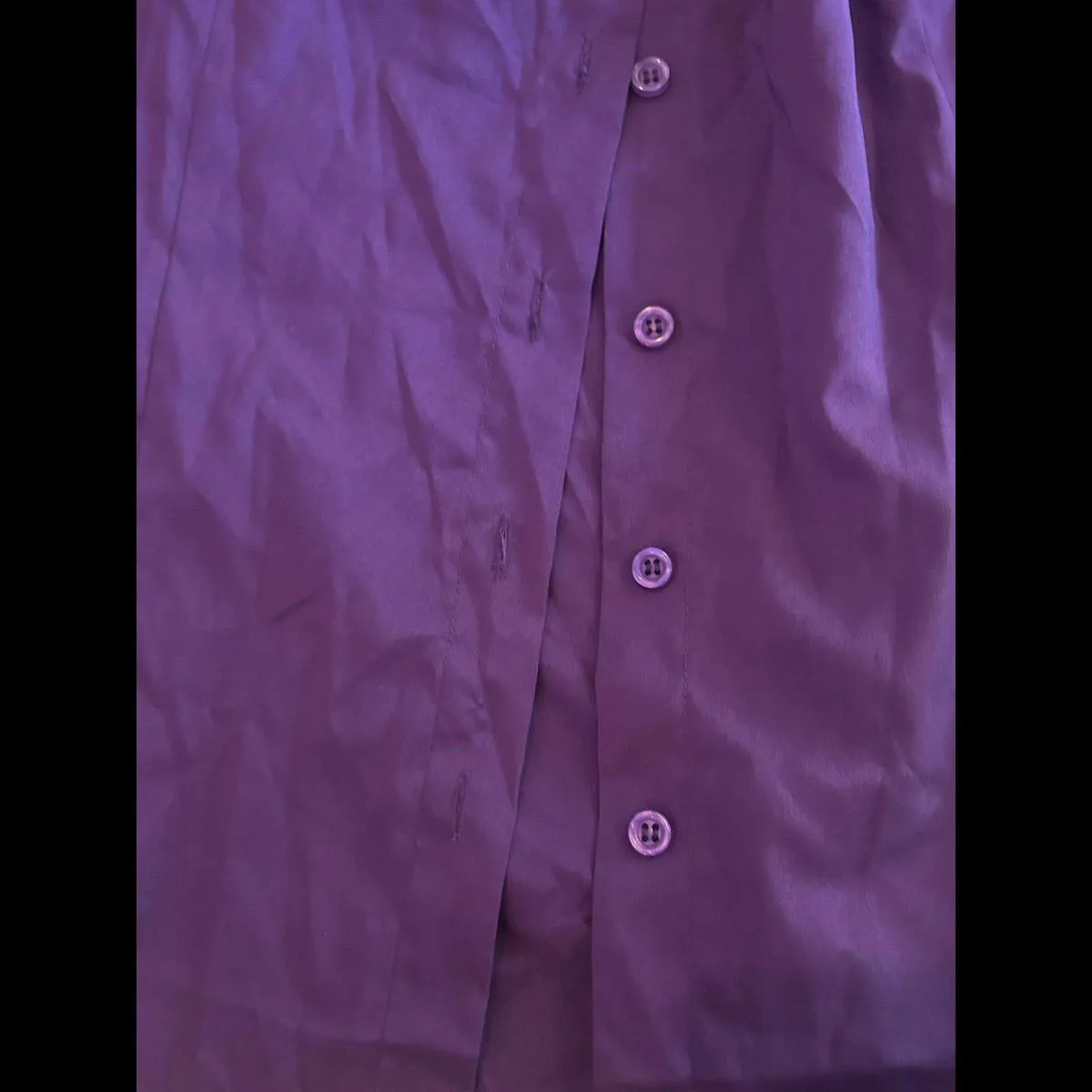 Woman long sleeve button up purple woman business shirt Size XXL - Image 4