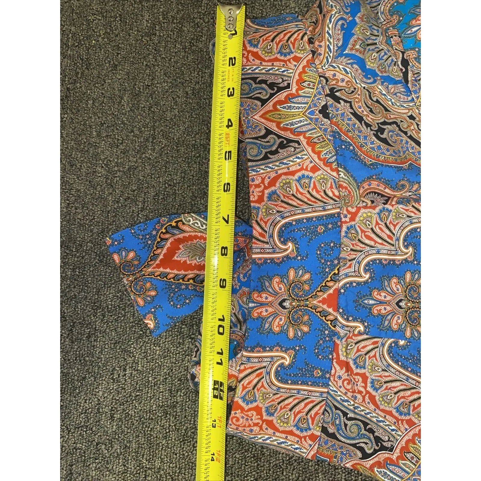 J Crew $98  Tie-Waist Short Skort Paisley Ratti Mediterranean Size 6 EUC - Image 14