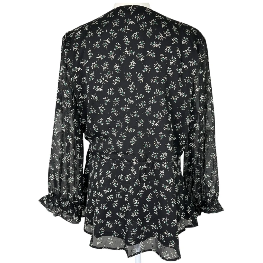 Collective Concepts Wrap Women’s Blouse Top Size XL - Image 4