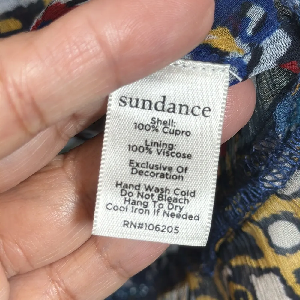 Sundance Dress Trephina Boho Bohemian Mix Print Dress Size Large EUC #VEG-0089 - Image 6