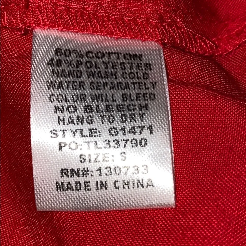 UMGEE tie front red dress floral print size small - Image 12