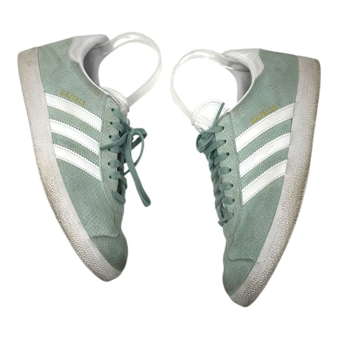 Adidas Gazelle Suede Sneakers Aqua Mint White Size 9 - Image 9
