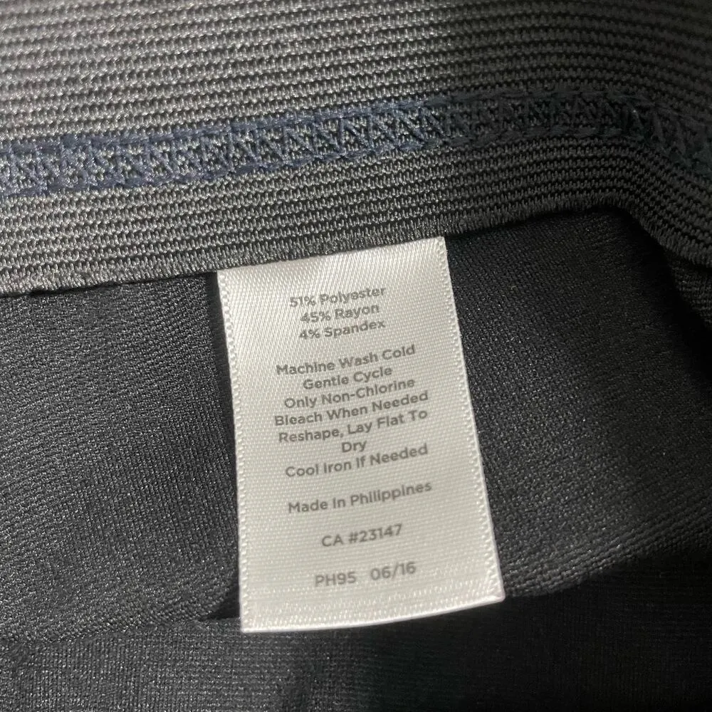 Talbots Women's Blue & Red Plaid Soho Legging Ankle Pants - Size Small Petite - Image 5