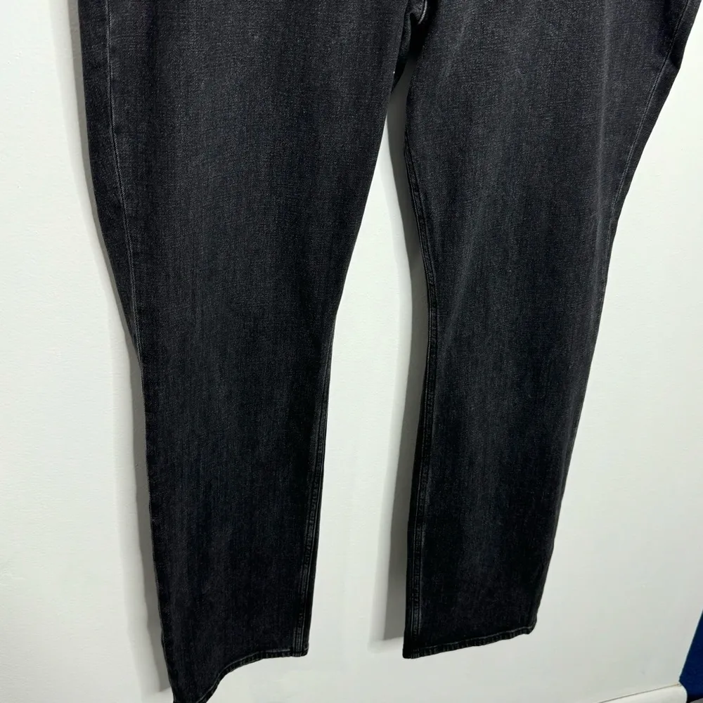 Abercrombie & Fitch 90's Slim Straight Ultra High Rise Criss Cross Black 20 Long - Image 8