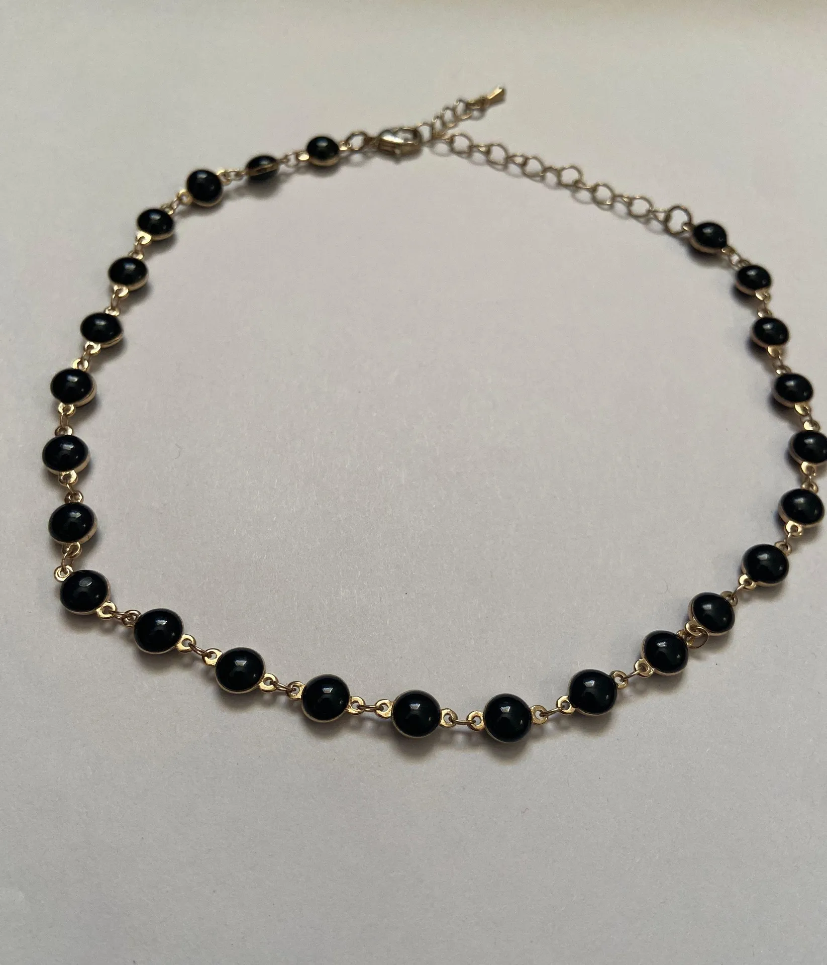Short Black And Gold Necklace - Image 2
