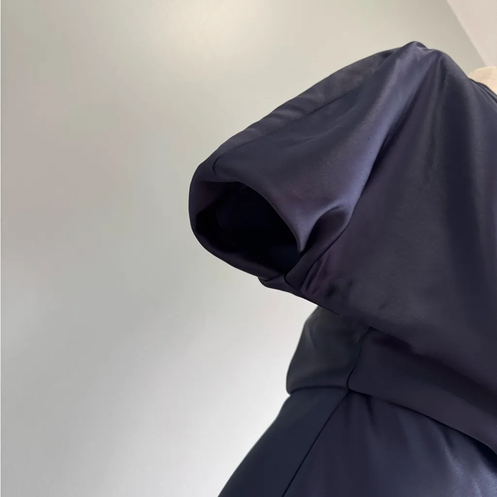 Amsale Midnight Blue One Shoulder Gown Size 6 - Image 10