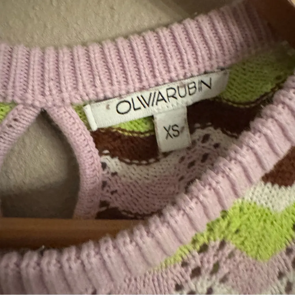 OLIVIA RUBIN Knit Maxi Wiggle‎ Dress Green Size XS - Image 5