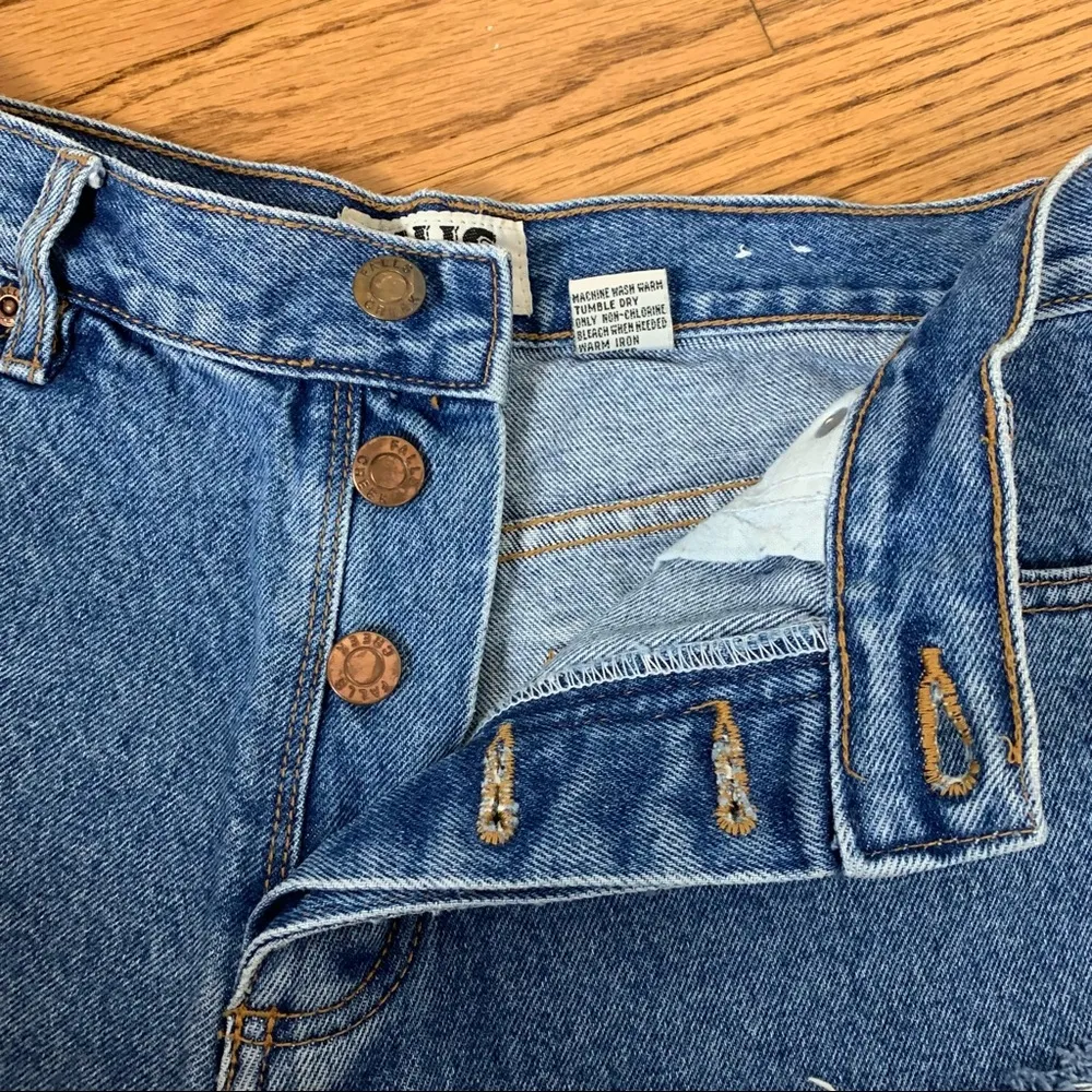 VTG Falls Creek | Cut Off Denim Shorts - Image 6