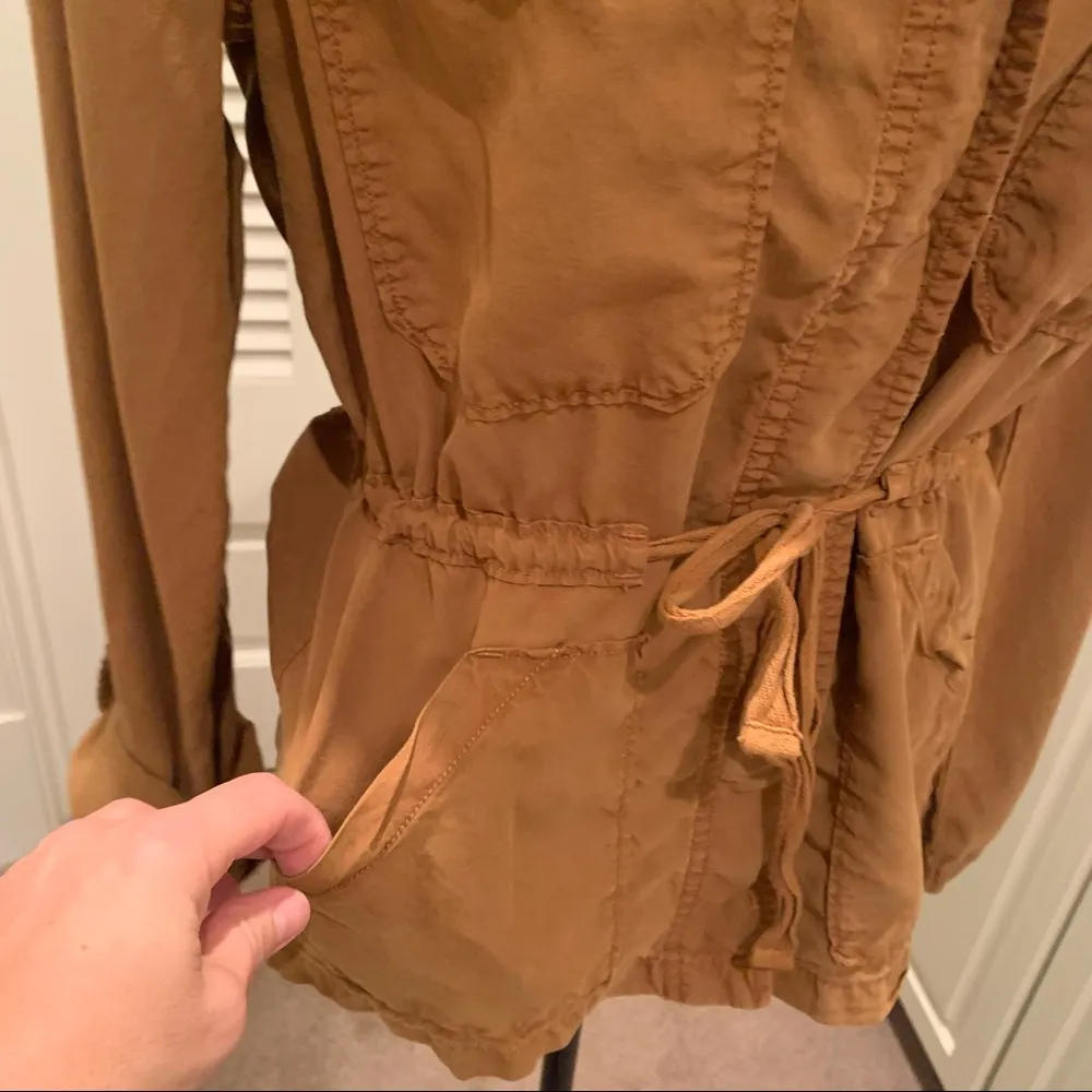 Sanctuary Lyocell Tailored Snap Front Jacket Shirt Top M - Image 11