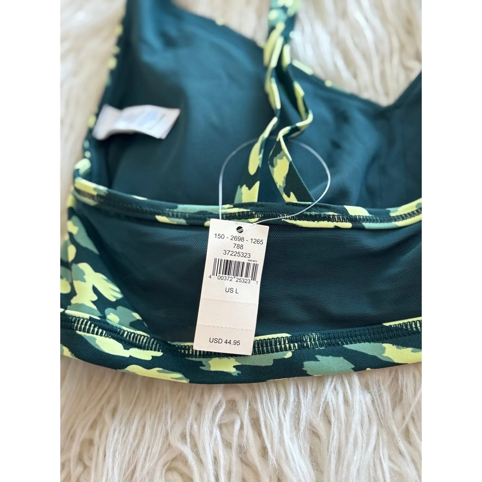 Offline By Aerie Goals Plunge Sports Bra Green Size Large - Image 8