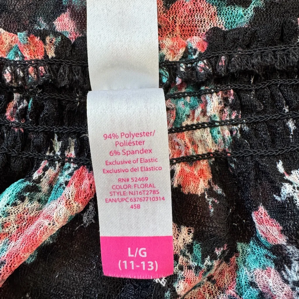 No Boundaries Sheer Black Floral Print Blouse - Image 8