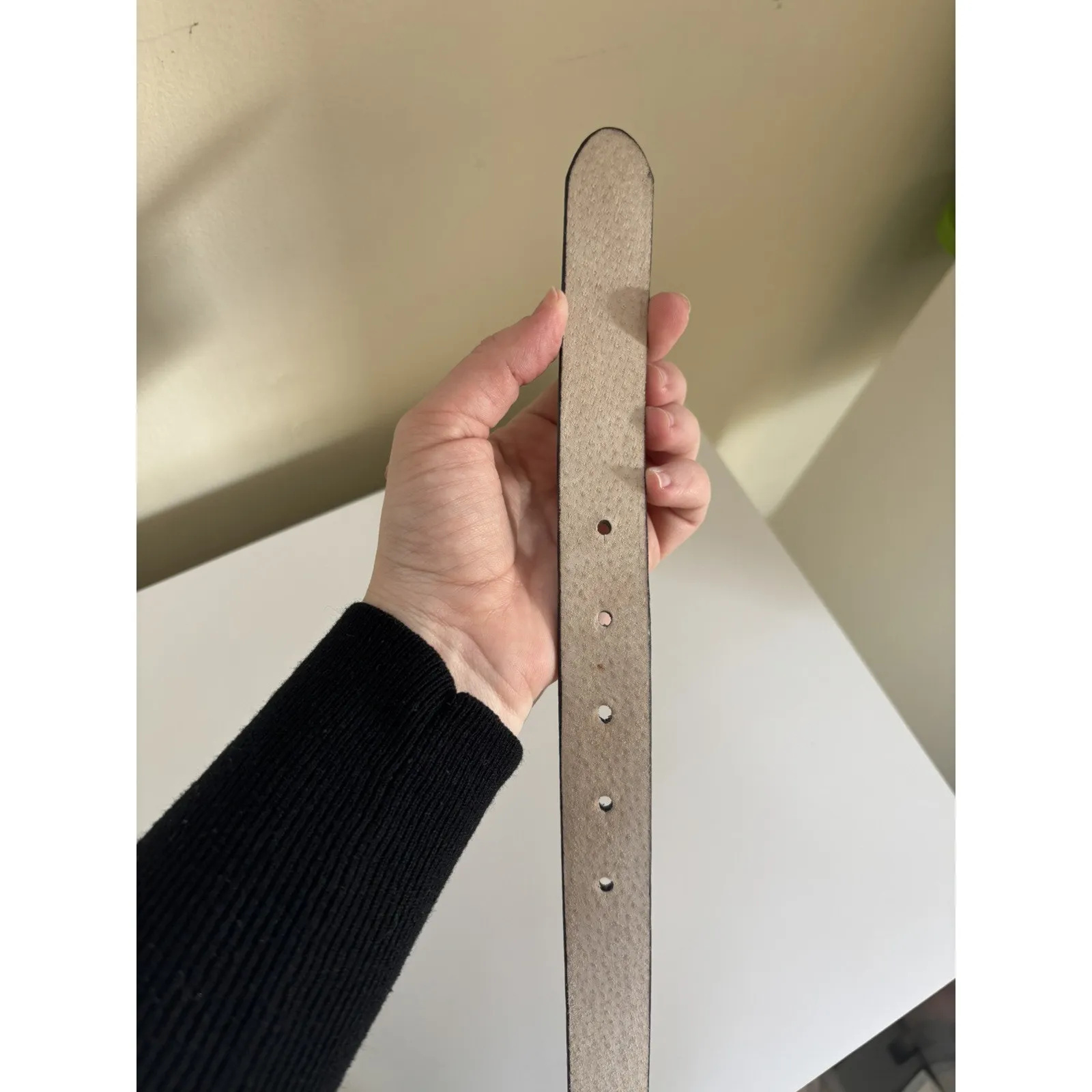 Liz Claiborne Women's Leather Belt Silver Buckle Size Large Brown Western Boho - Image 5