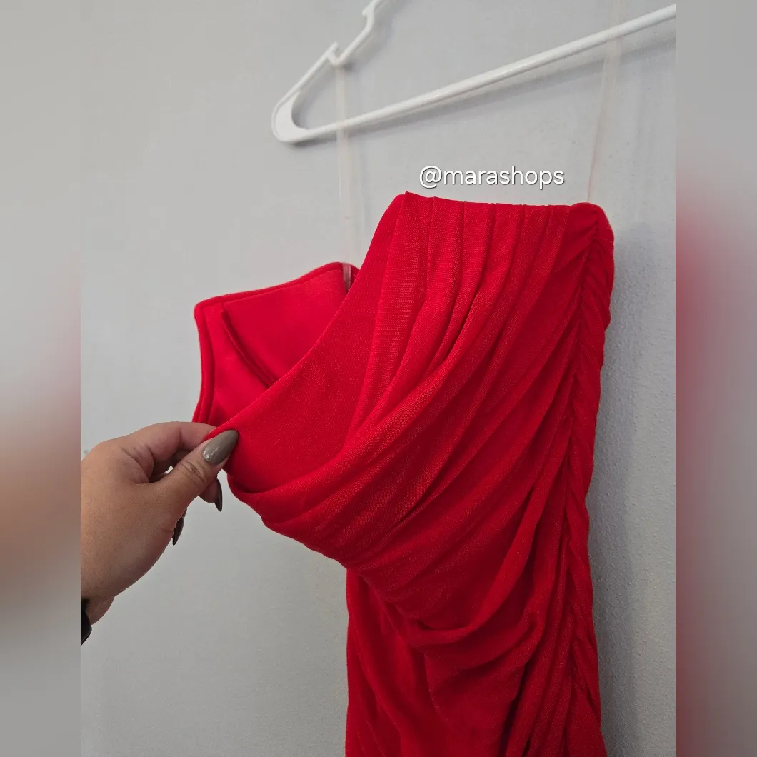 Jaus Isabelle Red Maxi Dress Size 8 - Image 5