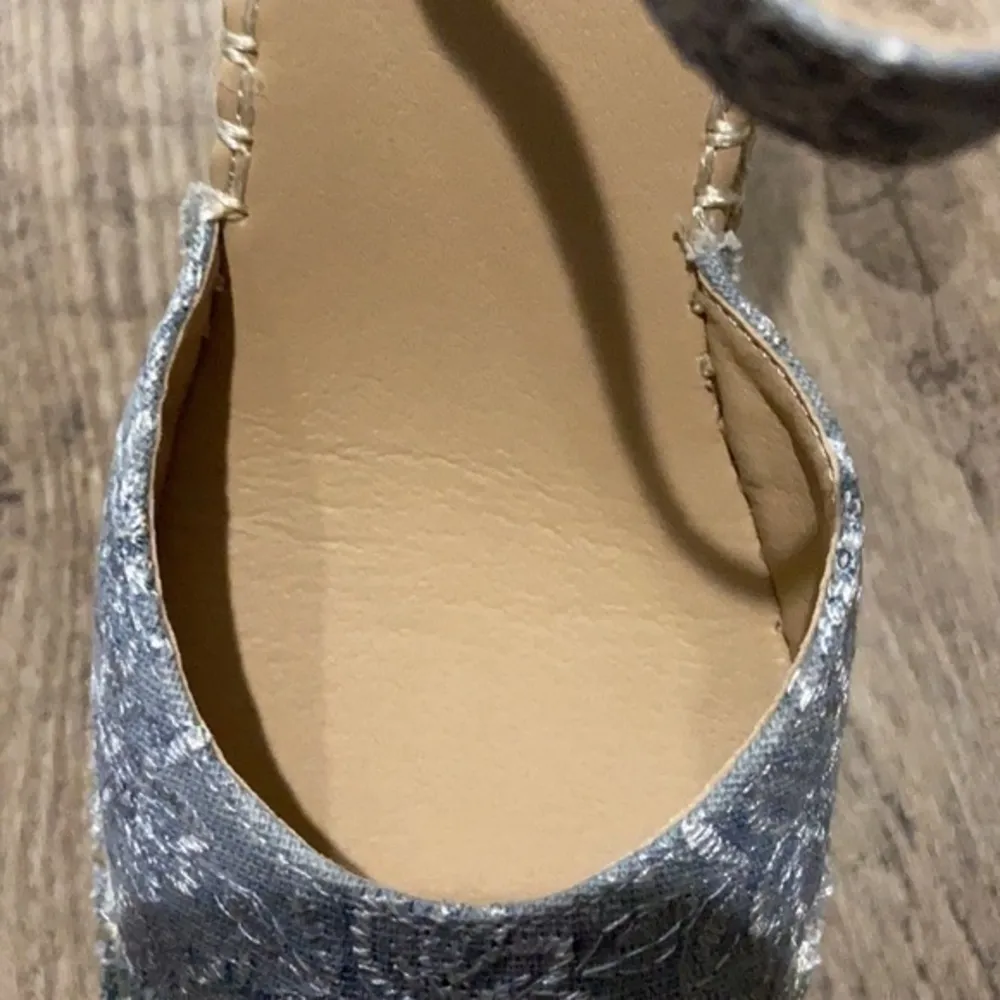 Alexis Leroy wedge sandals size 39 Blue - Image 5