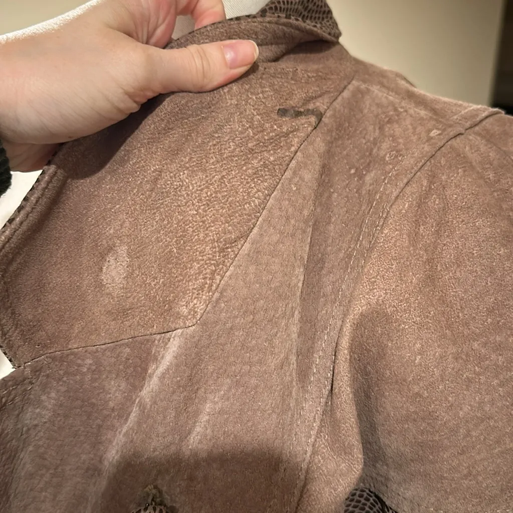 Vintage leather jacket Brown Size L - Image 12