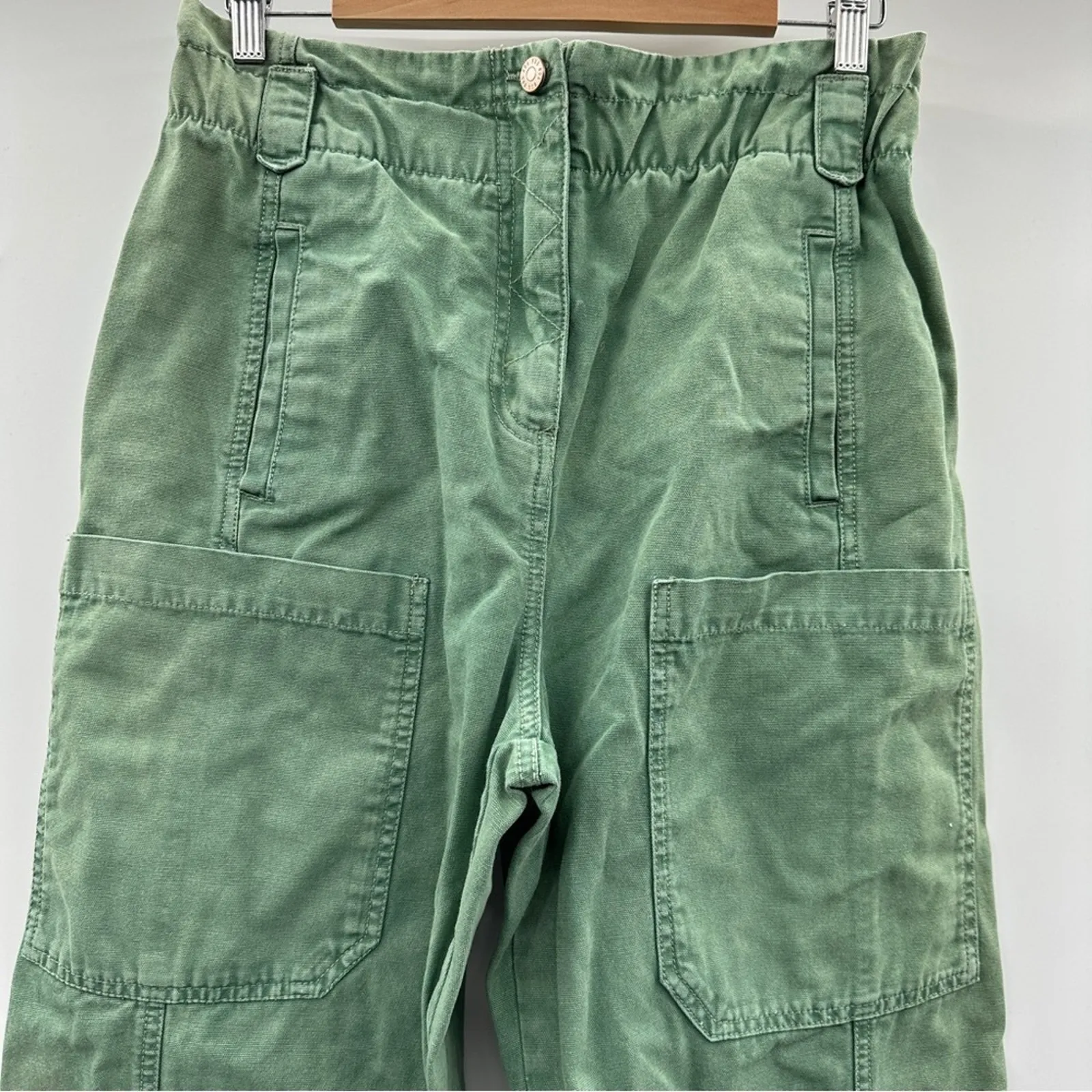 Urban Outfitters BDG Green High Rise Full Length Cargo‎ Pants Size S - Image 2