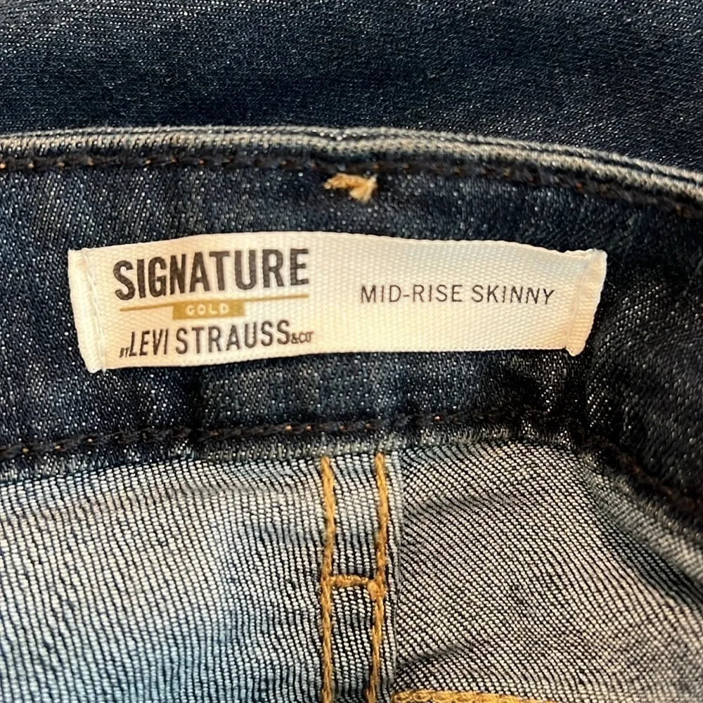 NWT Levi Strauss Signature Gold Mid-Rise Skinny Stretch Jeans 28M / W39 L30 - Image 14