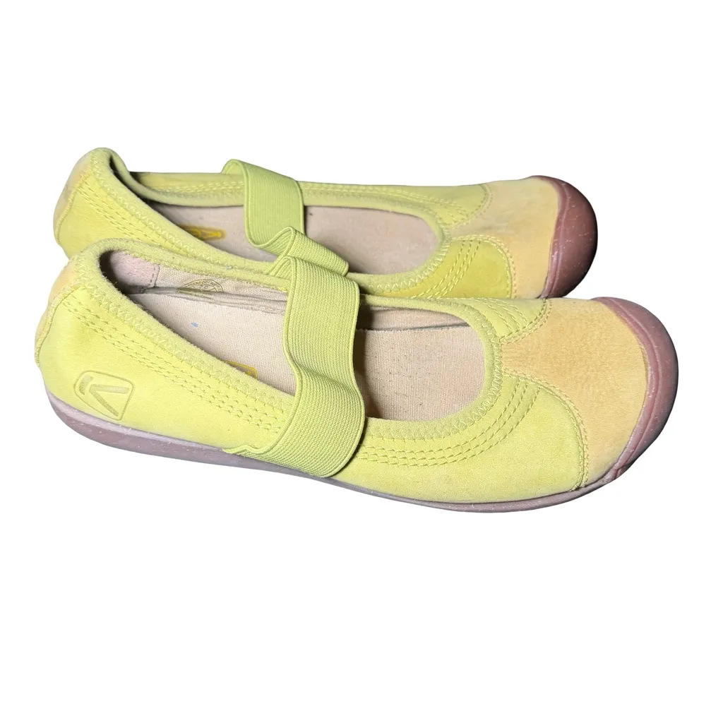 KEEN Women's Sienna Mary Janes Flat Shoes Yellow - Image 4