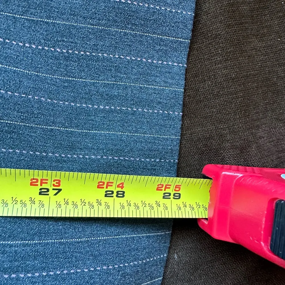 Maggie Barnes Gray Pink & White Tripes Pants Suit Jacket Set Has PocketsSz 26W P - Image 15