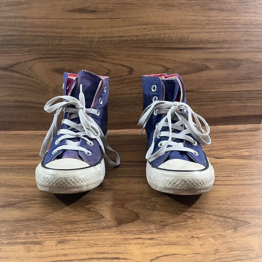 Converse CTAS Purple Double tongue layered Sneakers Women’s size 7 Men’s 6 - Image 2