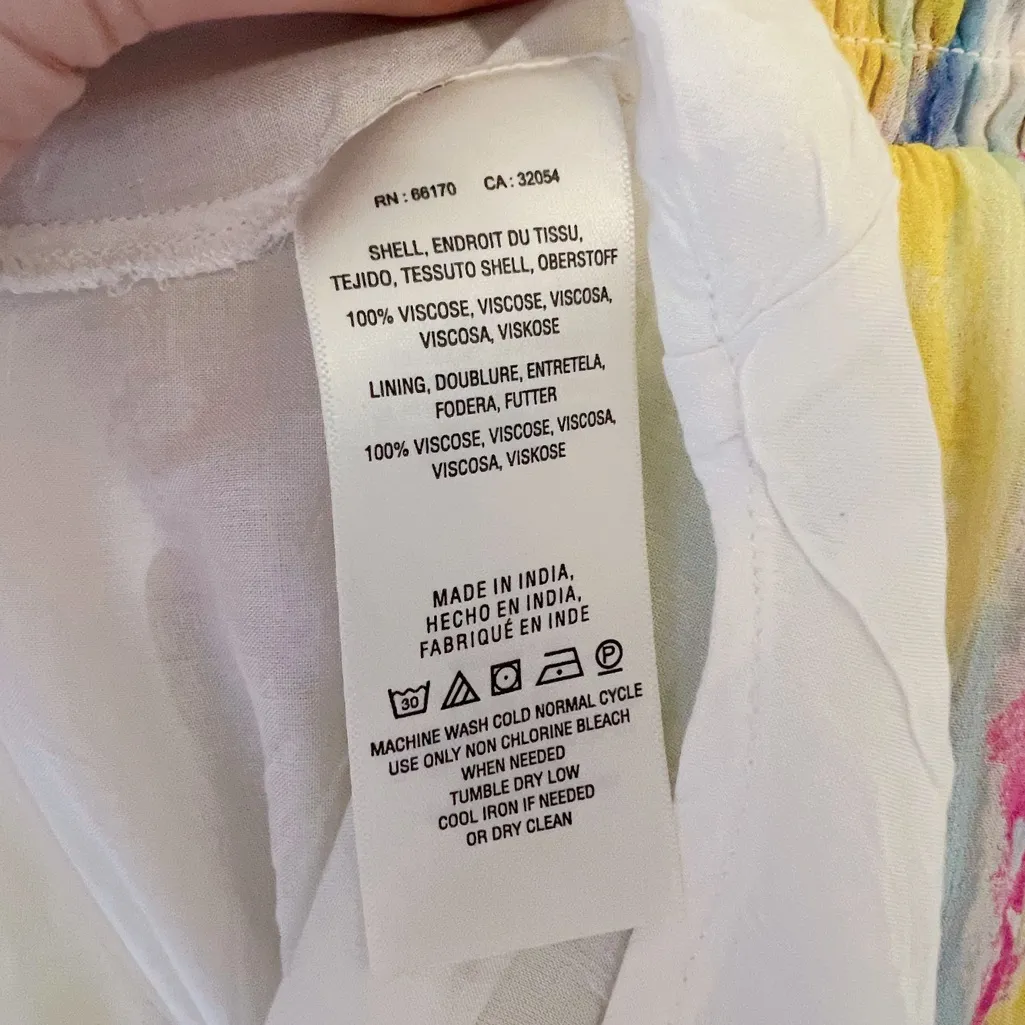 Anthropologie Watercolor Chiffon Sleeveless Maxi Dress - Image 11