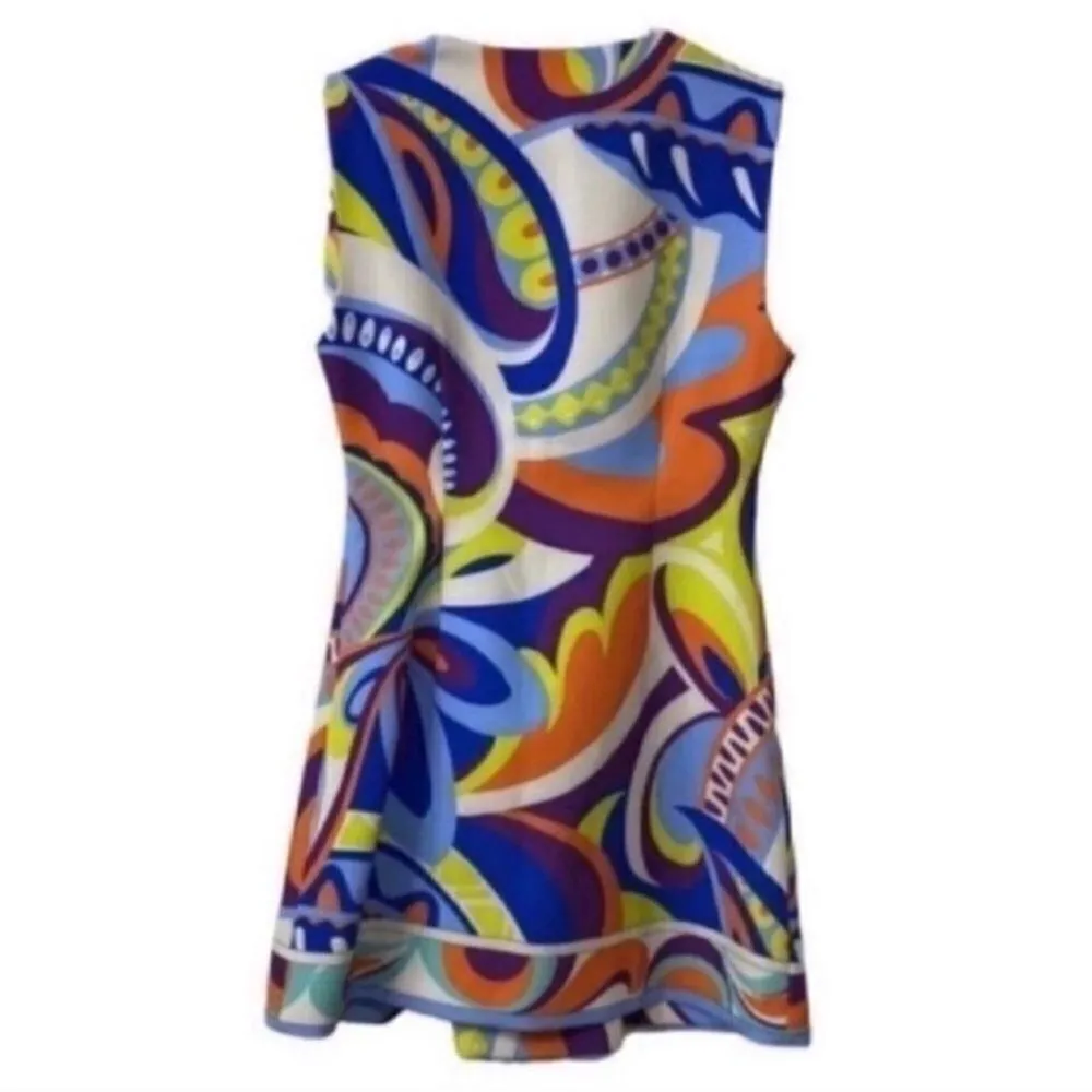 Zara Multi Colored Printed Mini Dress(Size Small) - Image 5