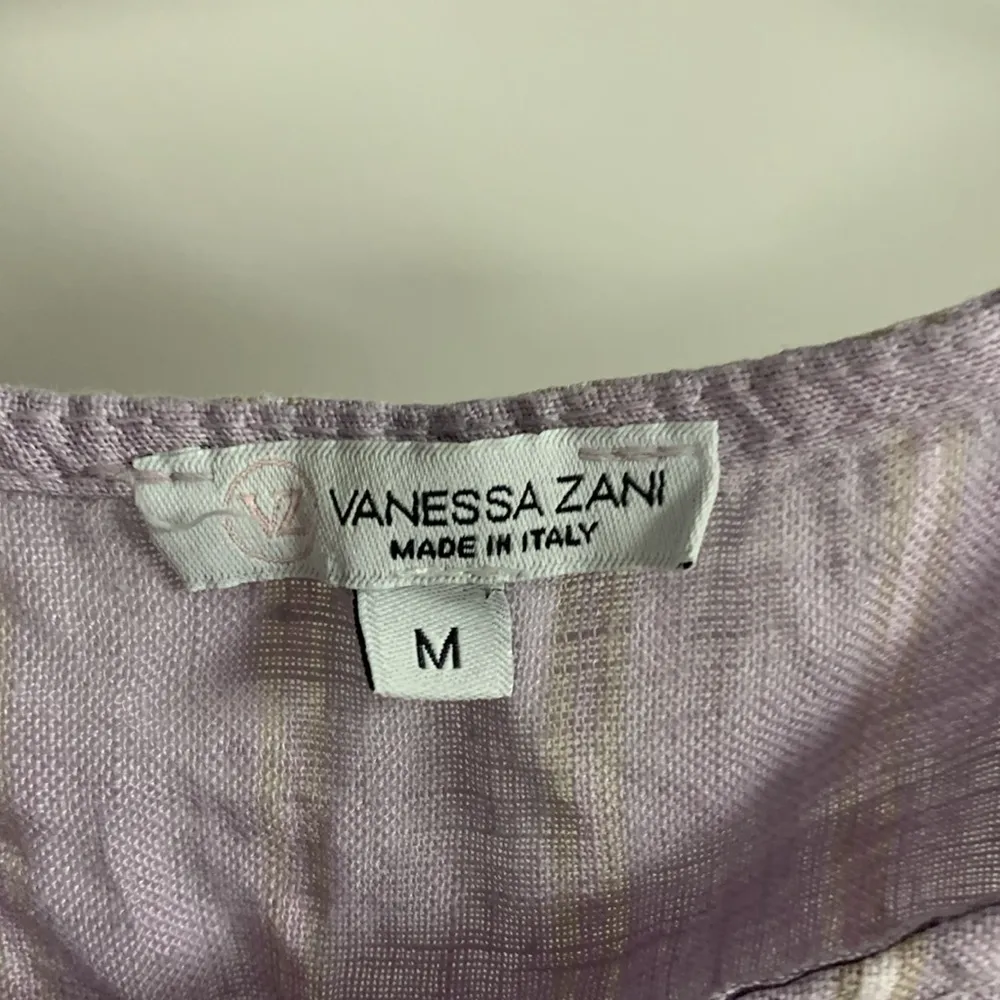 Vanessa Zani Made in Italy 100% Linen Dress Size M Blue Size M - Image 2