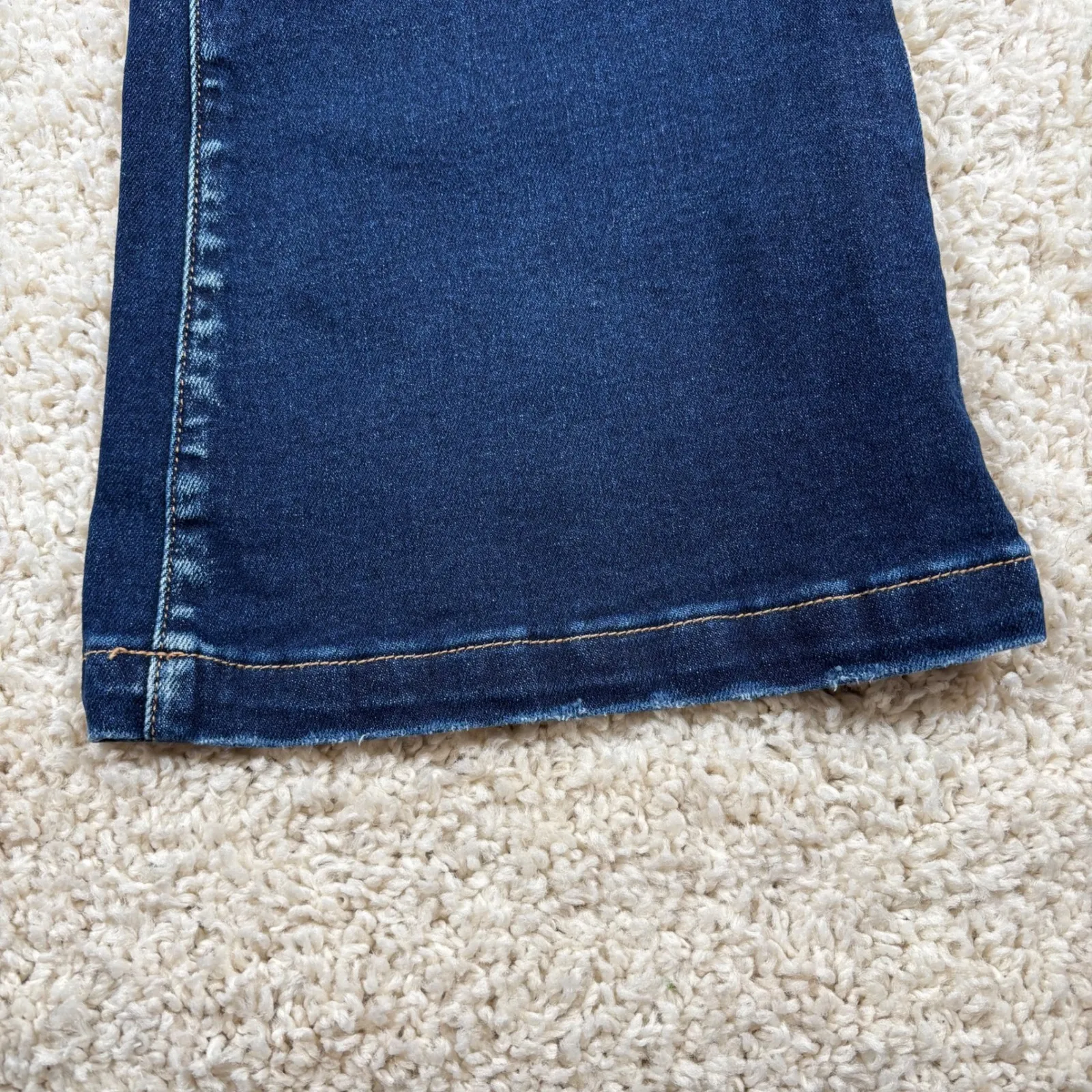 Freckled Poppy x Risen Jeans Womens Dark Wash Flare Jeans Size 13/31 Blue - Image 5