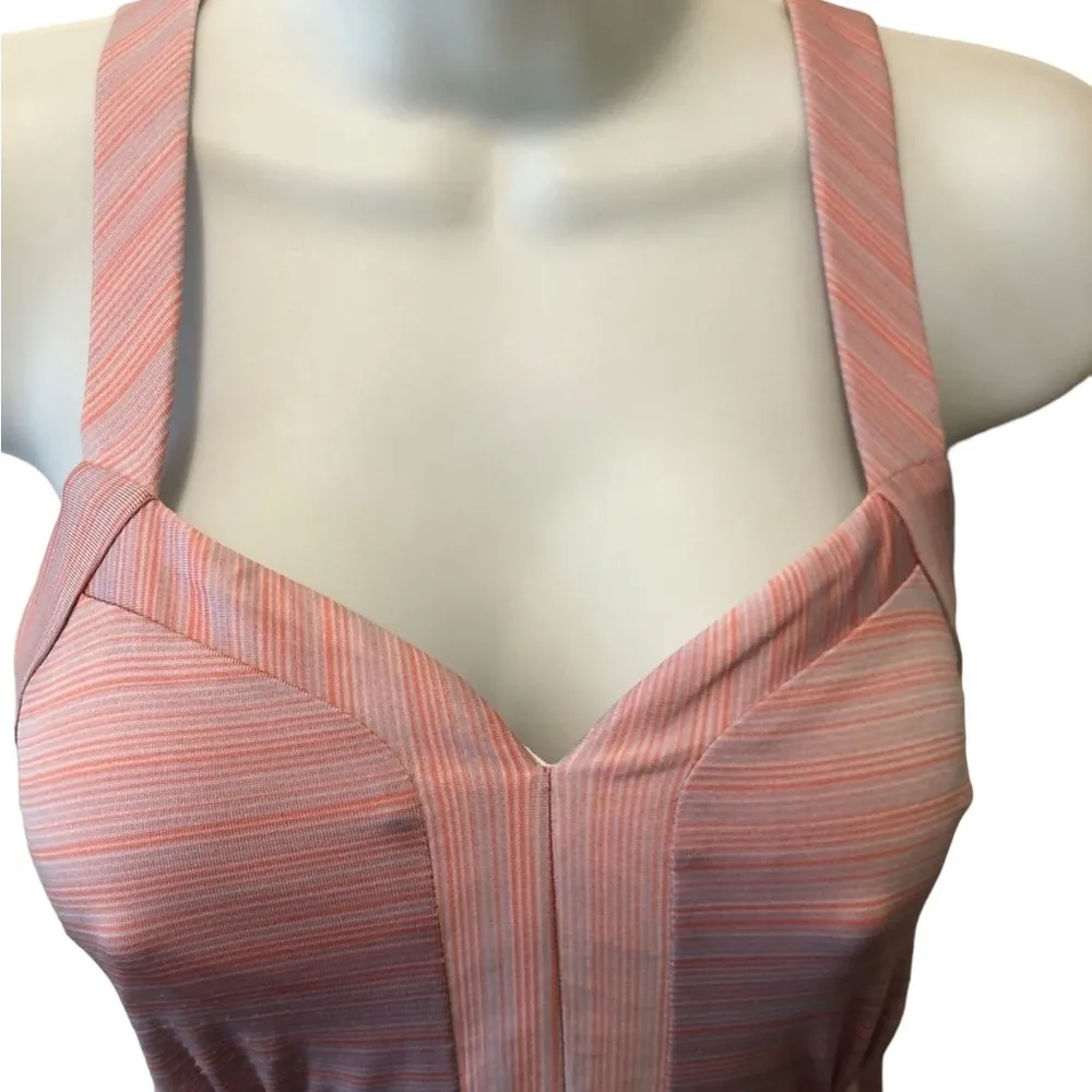 Omni-Wick PFG Athleisure Dress M Criss Cross Back Shelf Bra Pink - Image 4