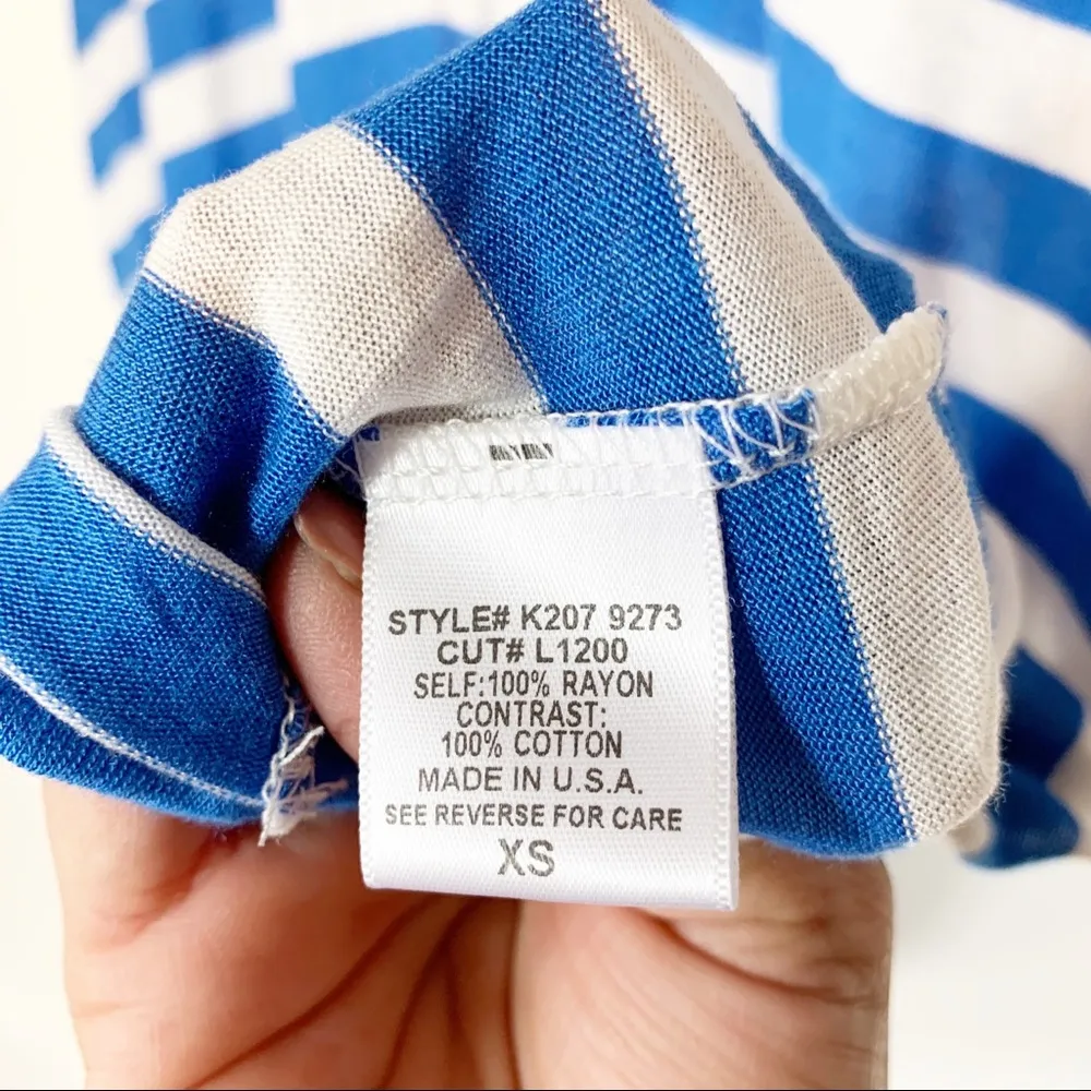 Emma and Sam Stripe Mesh Muscle Tee - Image 4