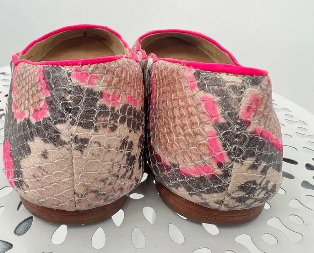 Juicy Couture shoes size 6 leather snakeskin print ballet flats shoes slip on - Image 6