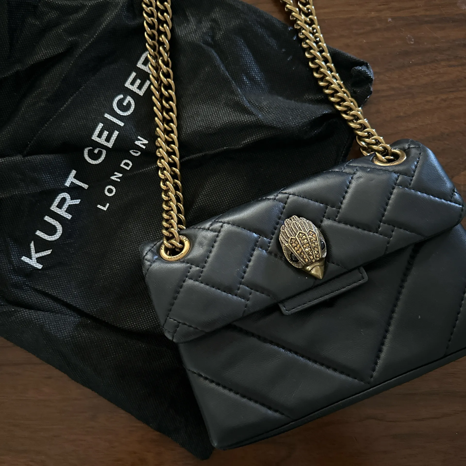 Kurt Geiger Kurt Giger London Kensington mini quilted shoulder bag - Image 5