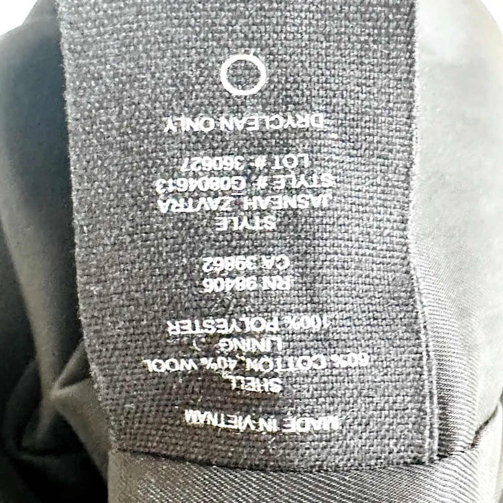 Theory Women’s Jasneah Tweed Herringbone Black Gray Shift Dress Size 8 - Image 10