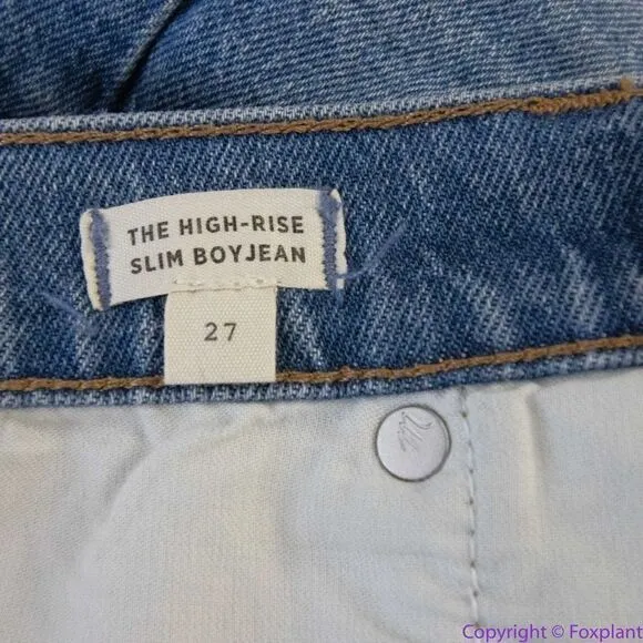 NEW Madewell High-Rise Slim Boyjean in Neal‎ Wash: TENCEL™ Denim, 27 - Image 14