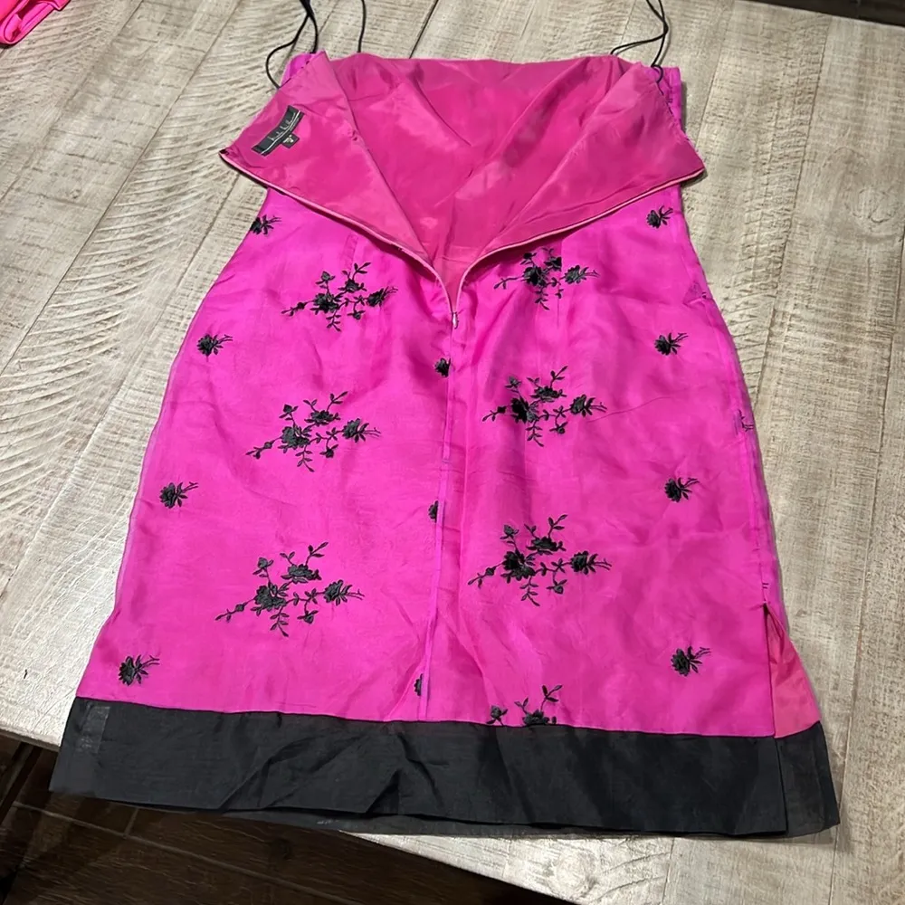 Nicole Miller Collection Vintage 100% silk Asian inspired dress - Image 6