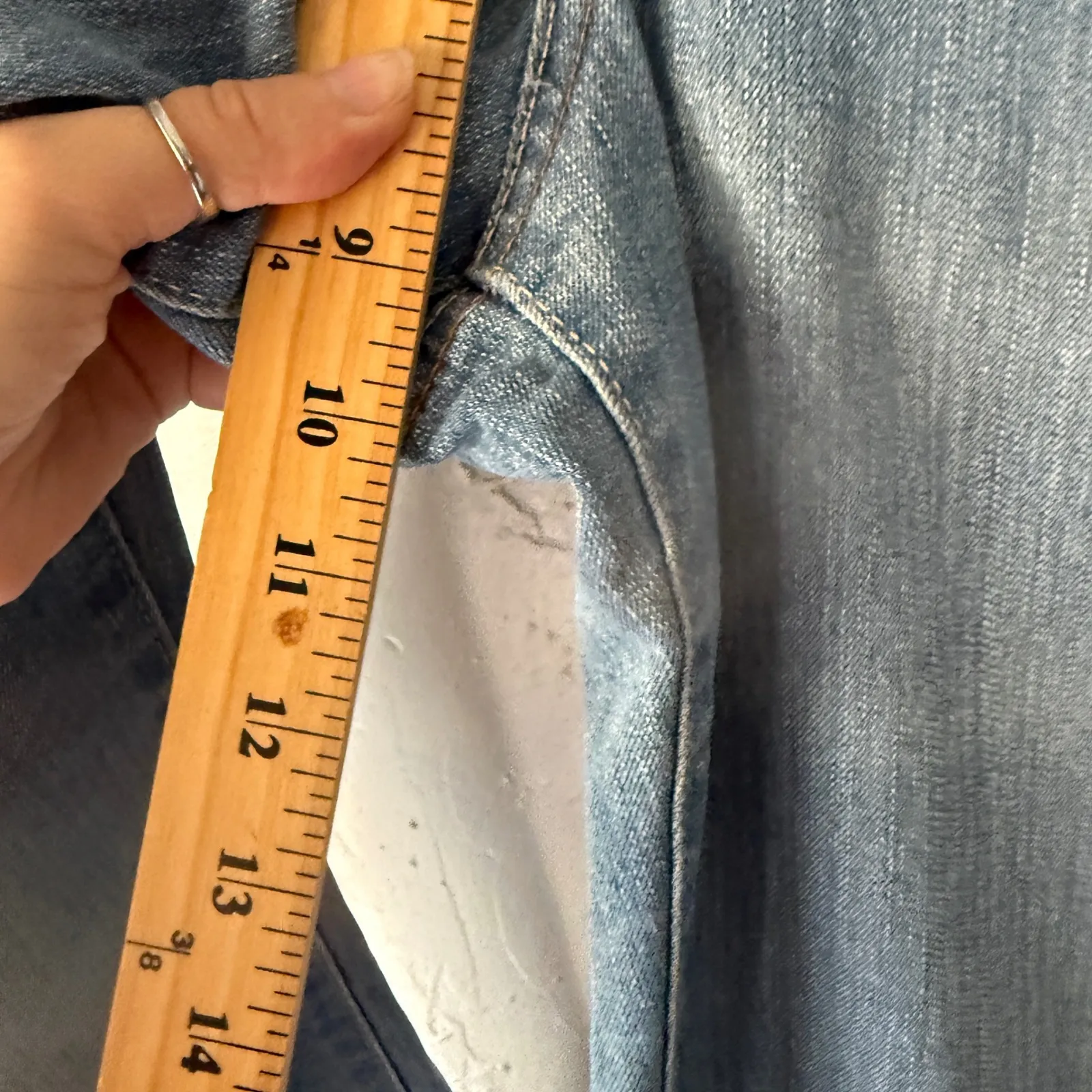 LEI Y2k Ashley Lowrise Bootcut Jeans Medium Wash Denim Women's Size 11 Blue - Image 8