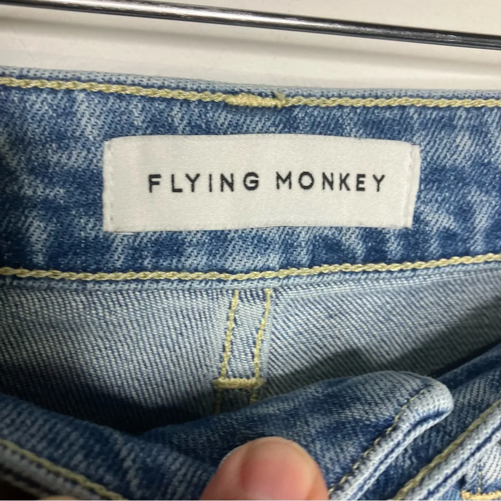 Flying‎ Monkey slim fit distressed jeans women’s size 29 casual trendy - Image 3