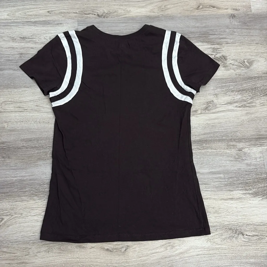 NFL Team Apparel Brown & White Cleveland Browns Football Women's Tee Size Medium - Image 4