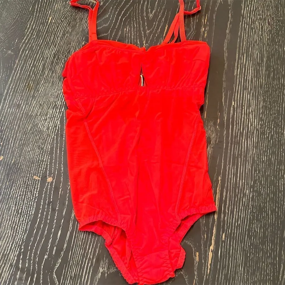 HAH Under the Wire Bodysuit Blood Orange Women’s XS Cutout Design - Image 5