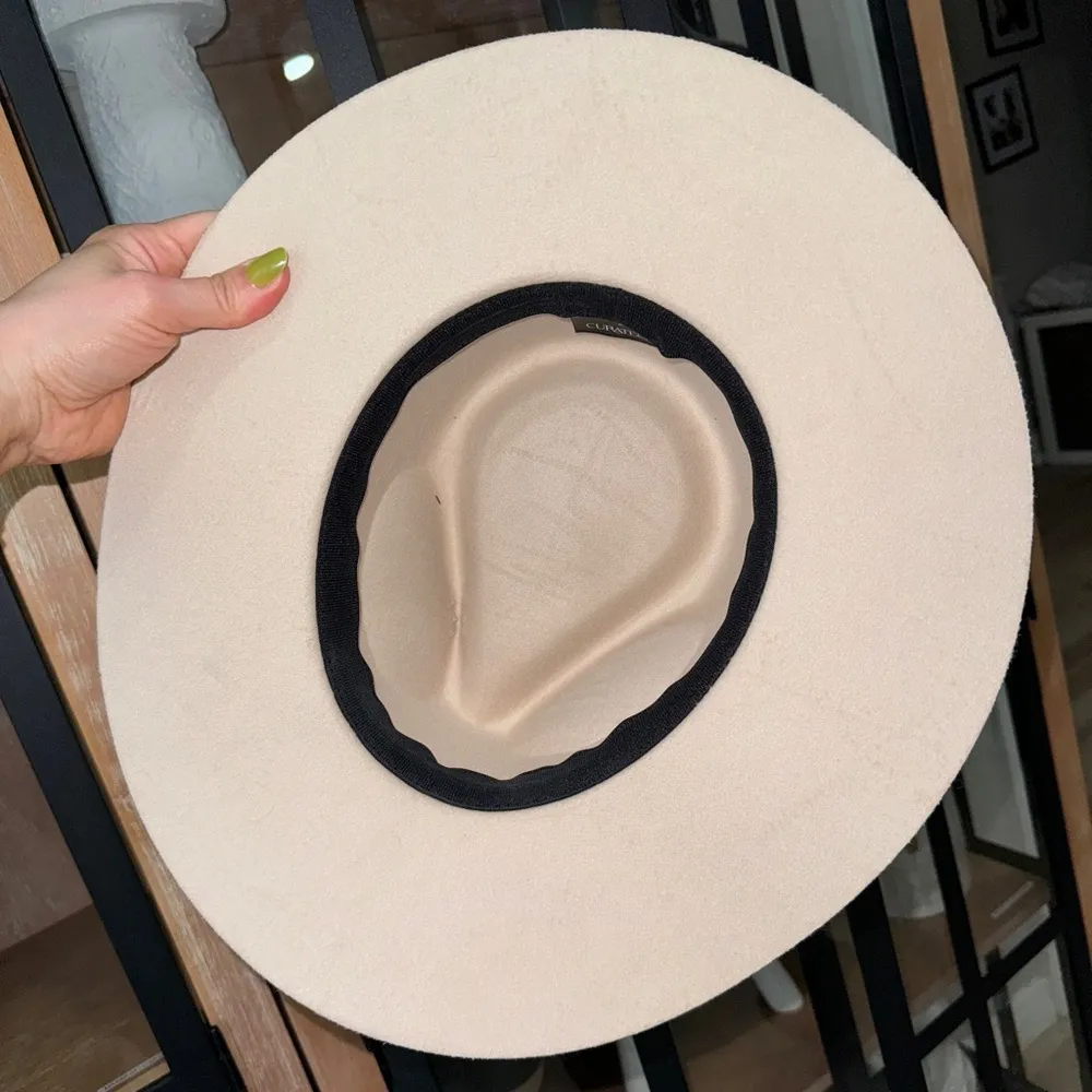 Teressa Foglia x Curateur western cowboy hat beige sand wide brim wool felt boho Tan - Image 6