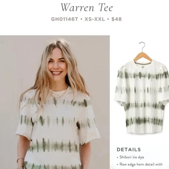 Womens  Good Hart Warren tee size XS 2021 spring line extra small - Image 2