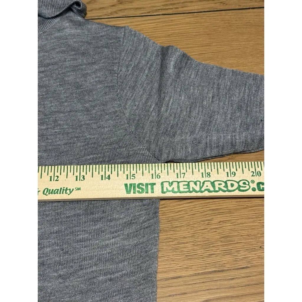 60s Sheridan Turtleneck Sweater Acrylic Wool Blend VTG 1960s Large Gray VTG - Image 6