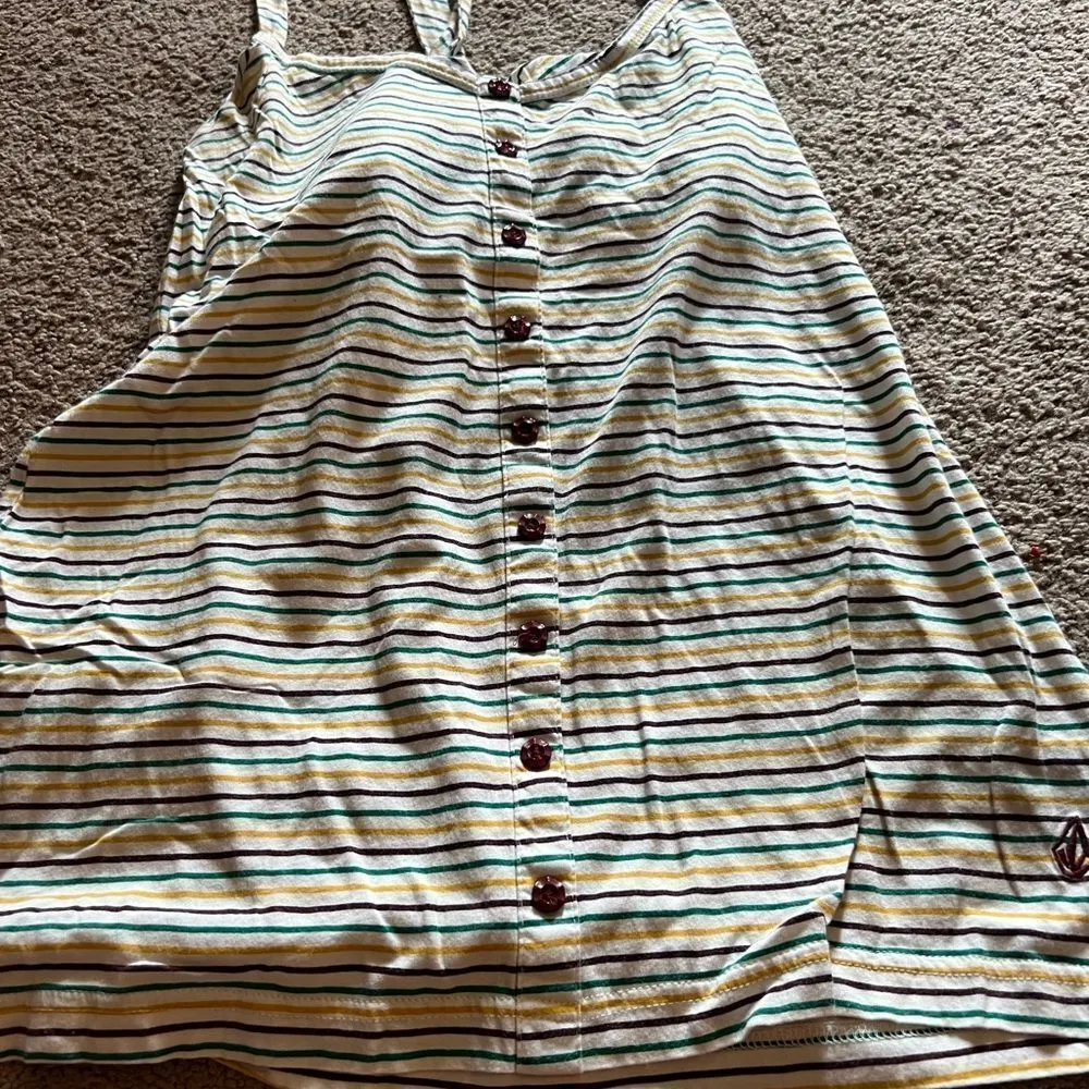 Volcom  small striped tank top - Image 5