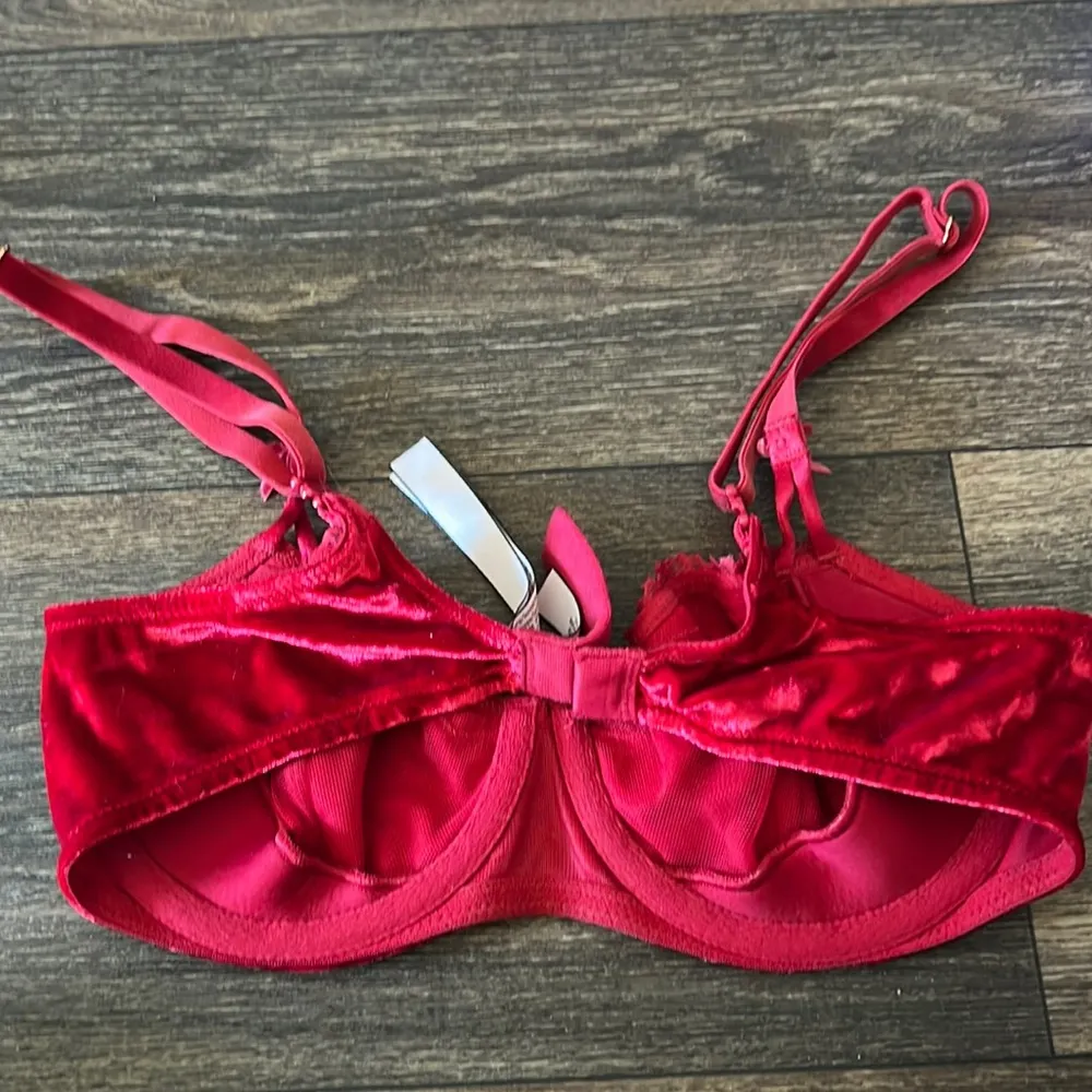 VS Dream Angels Push-up Red Velvet Bra - Image 2